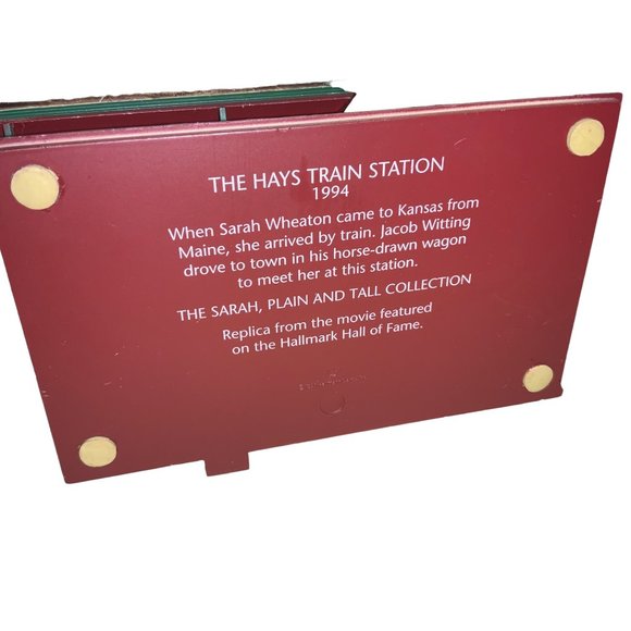 Hallmark Sarah Plain and Tall Hays Train Station House Building - Picture 12 of 15